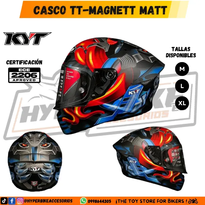 CASCO KYT TT-MAGNETT MATT