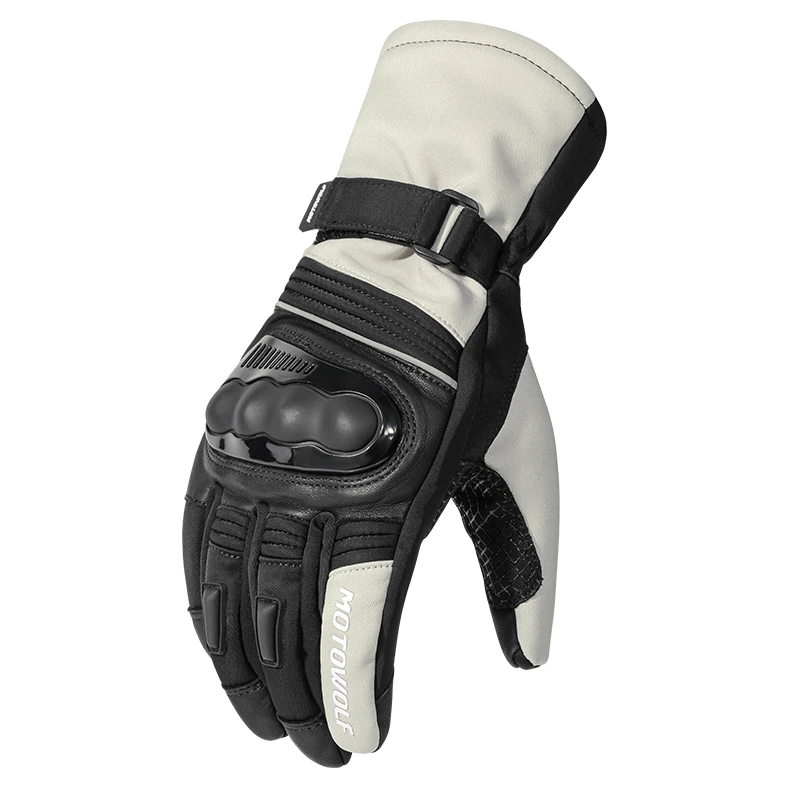 GUANTE BLANCO MDL0318 MOTOWOLF (M)