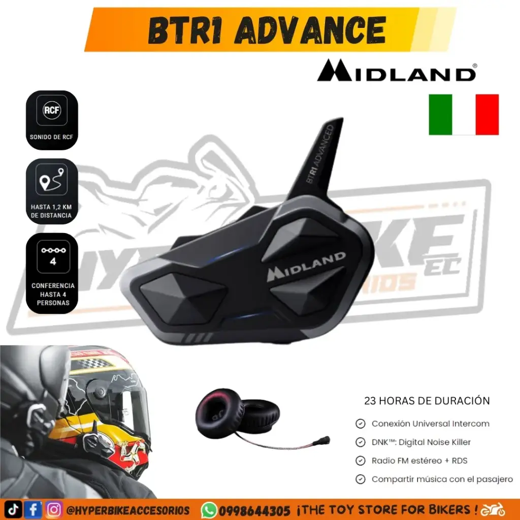 Intercomunicador BTR1 Advance