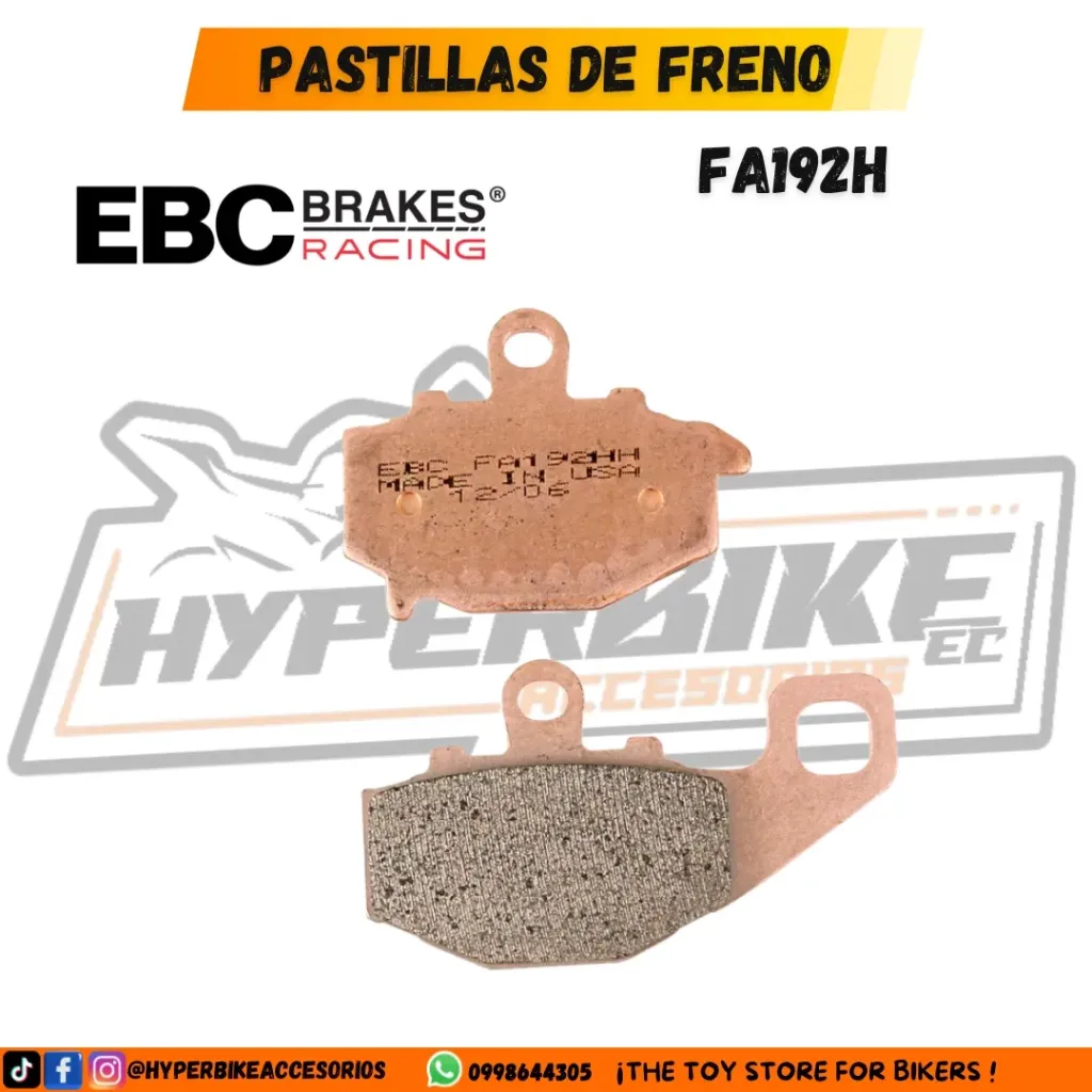 PASTILLAS DE FRENO SINTERIZADAS EBC FA192HH