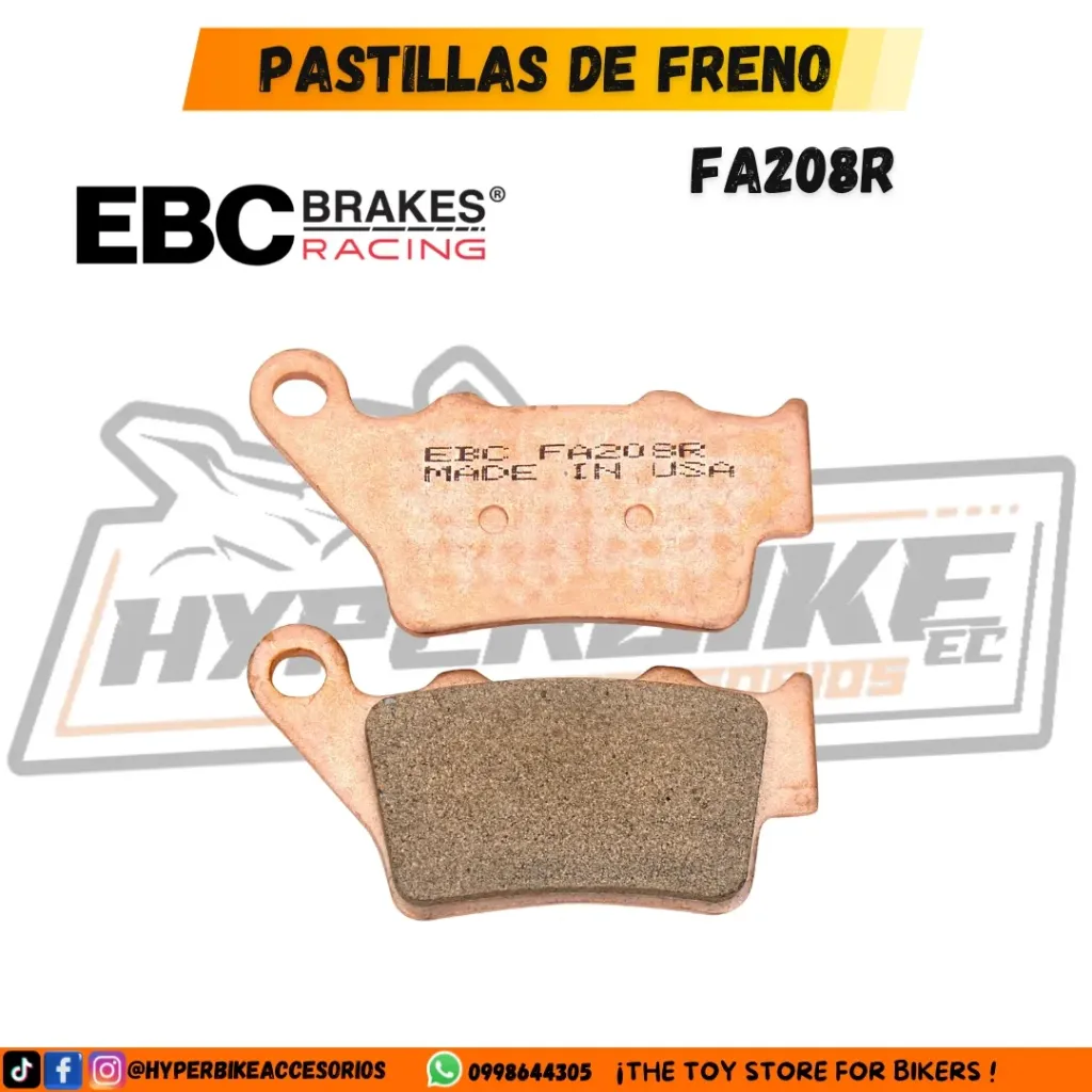 PASTILLAS DE FRENO SONTERIZADAS EBC FA208R