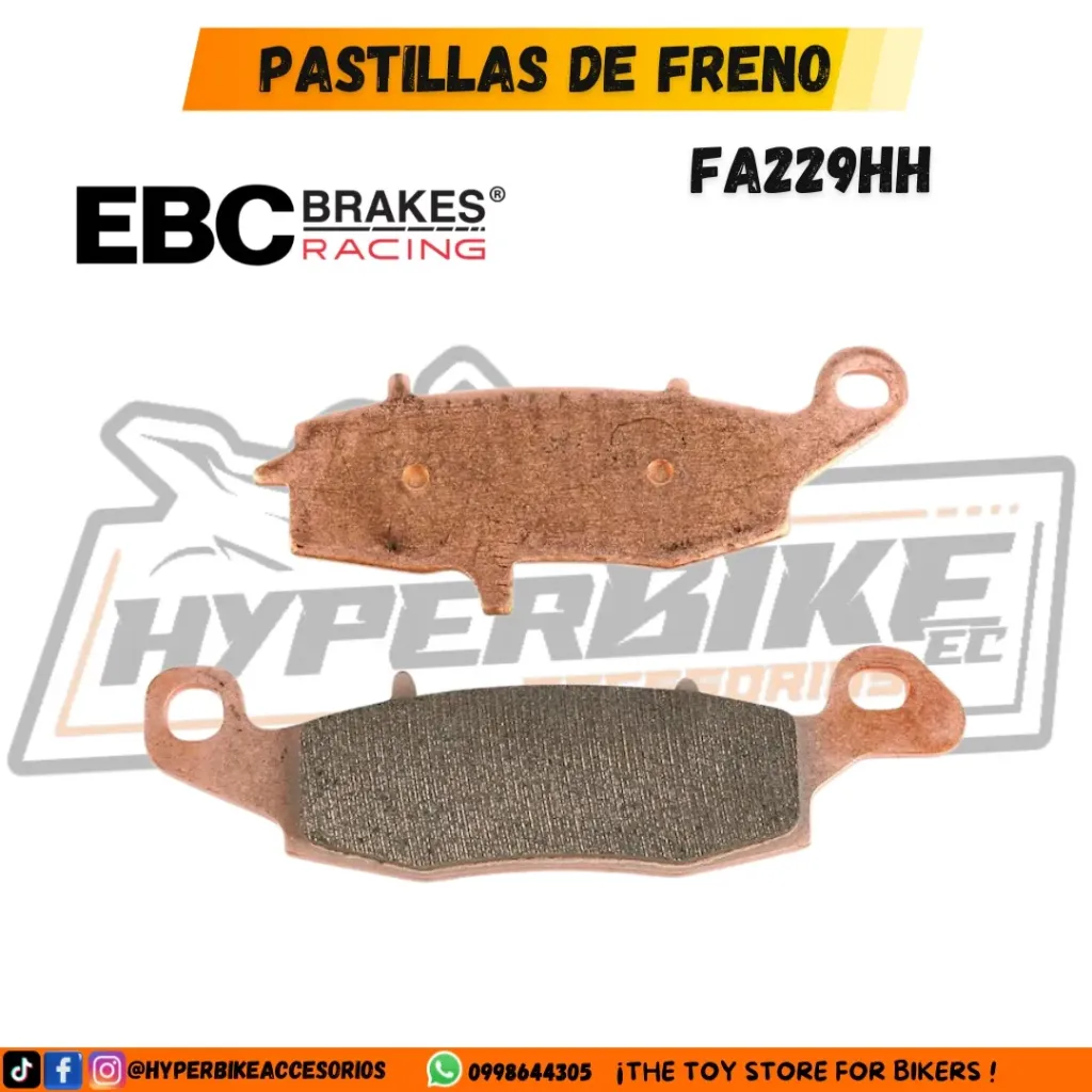 PASTILLAS DE FRENO SINTERIZADAS EBC FA229HH