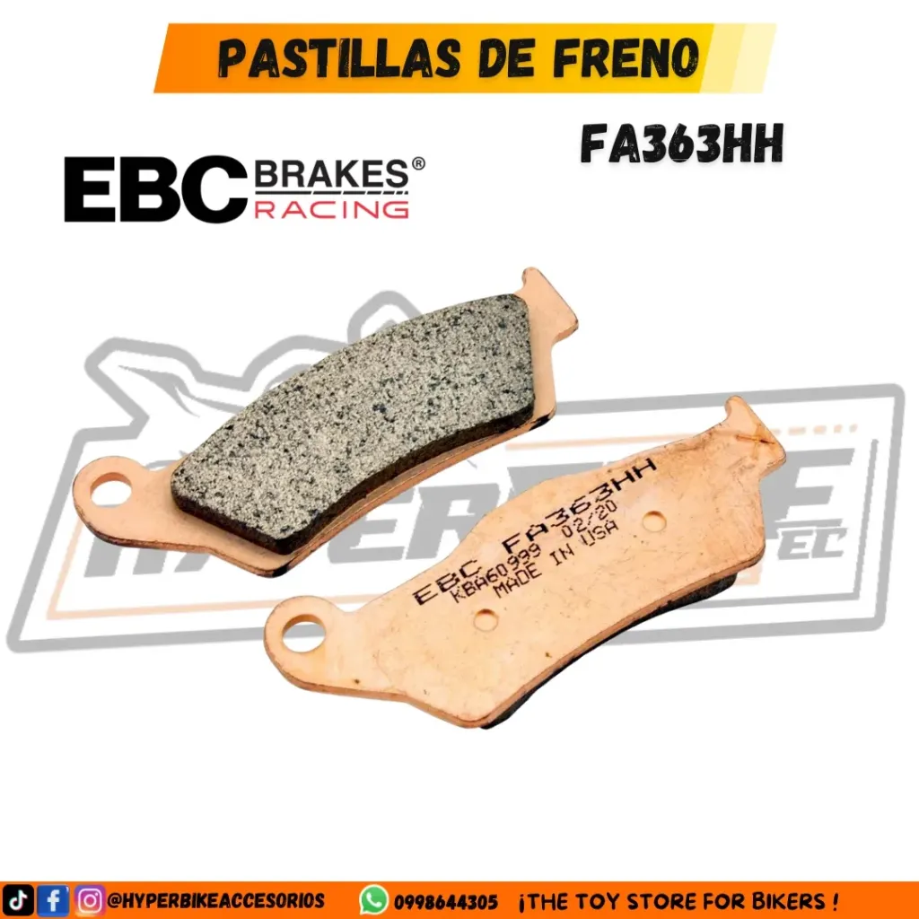 PASTILLAS DE FRENO SINTERIZADAS EBC FA363HH