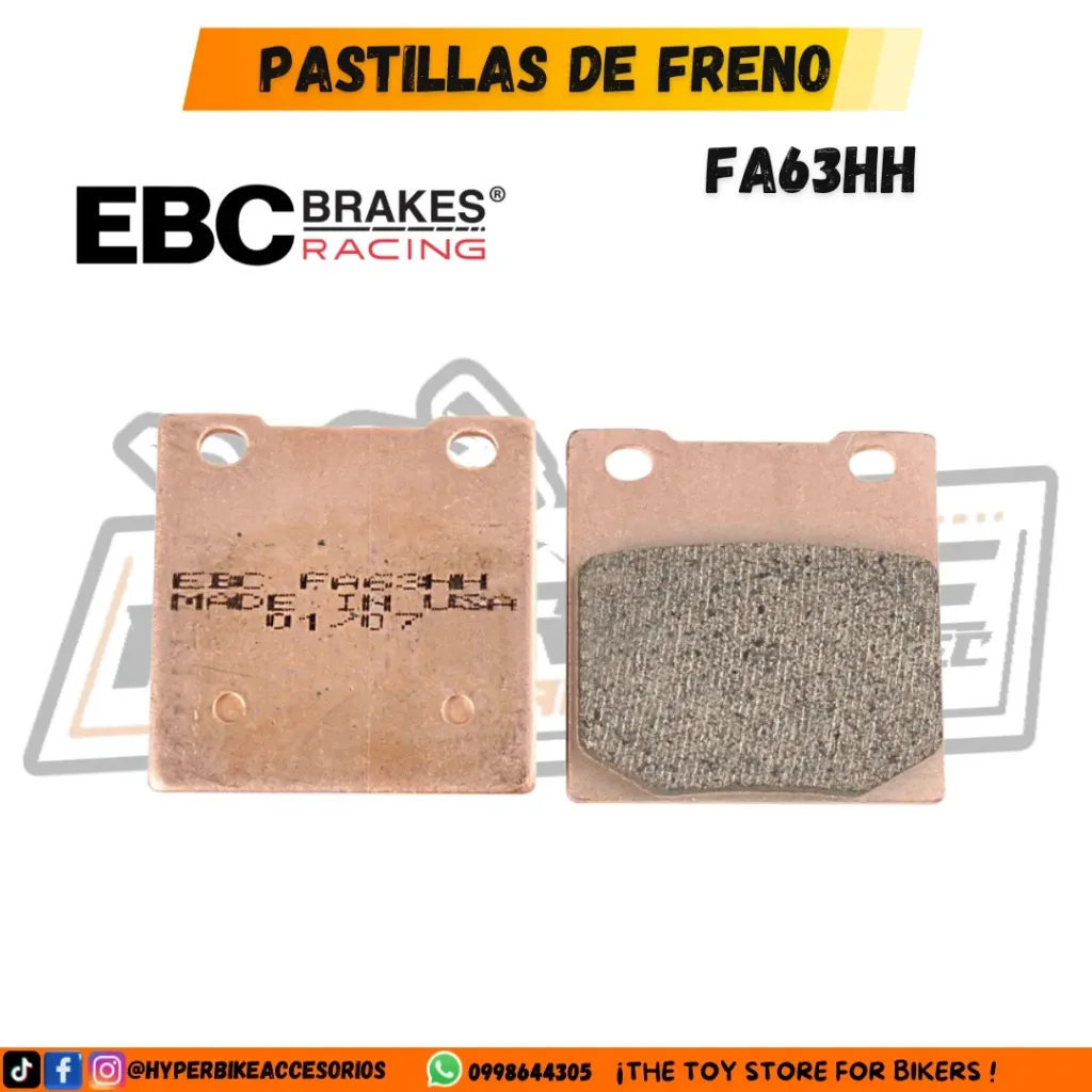 PASTILLAS DE FRENO SINTERIZADAS EBC FA63HH
