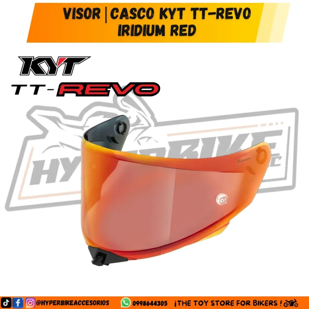 VISOR|CASCO KYT TT-REVO  IRIDIUM RED