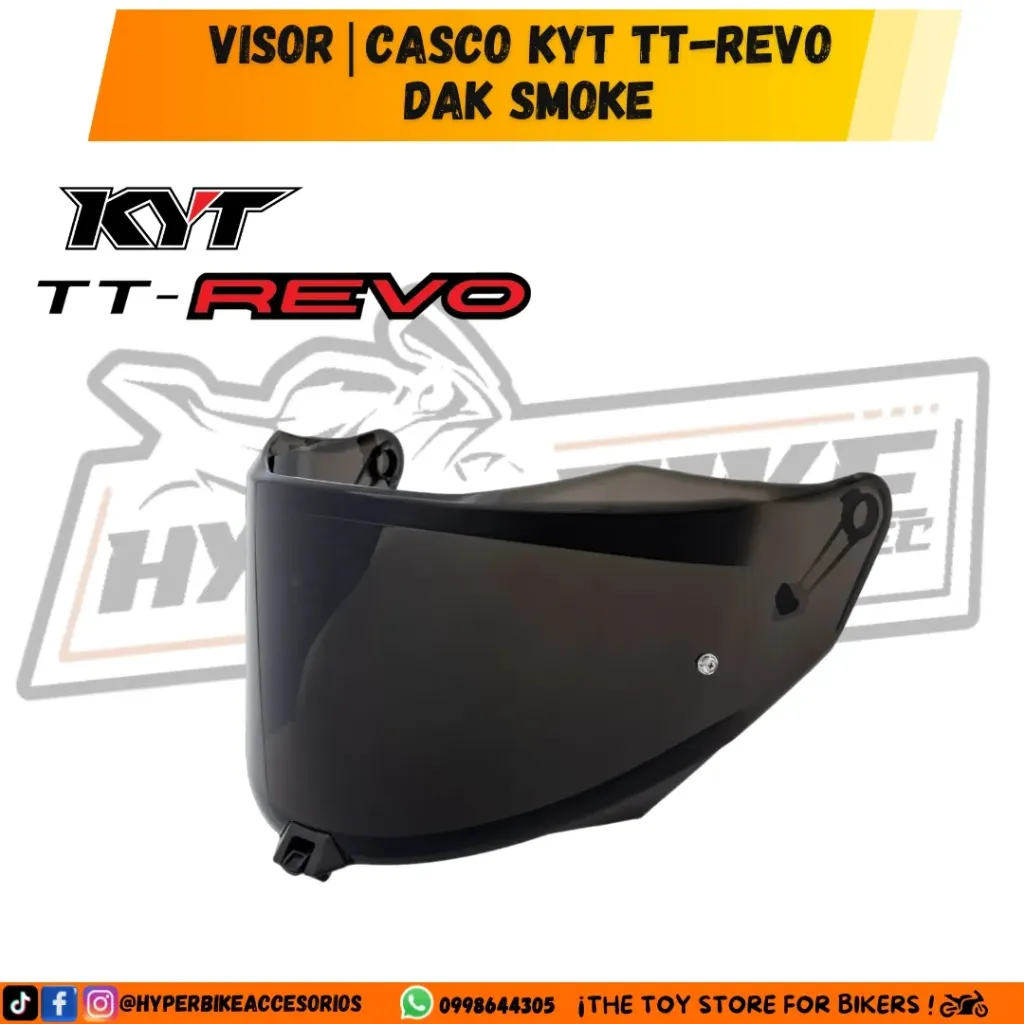 VISOR|CASCO KYT TT-REVO  DAK SMOKE