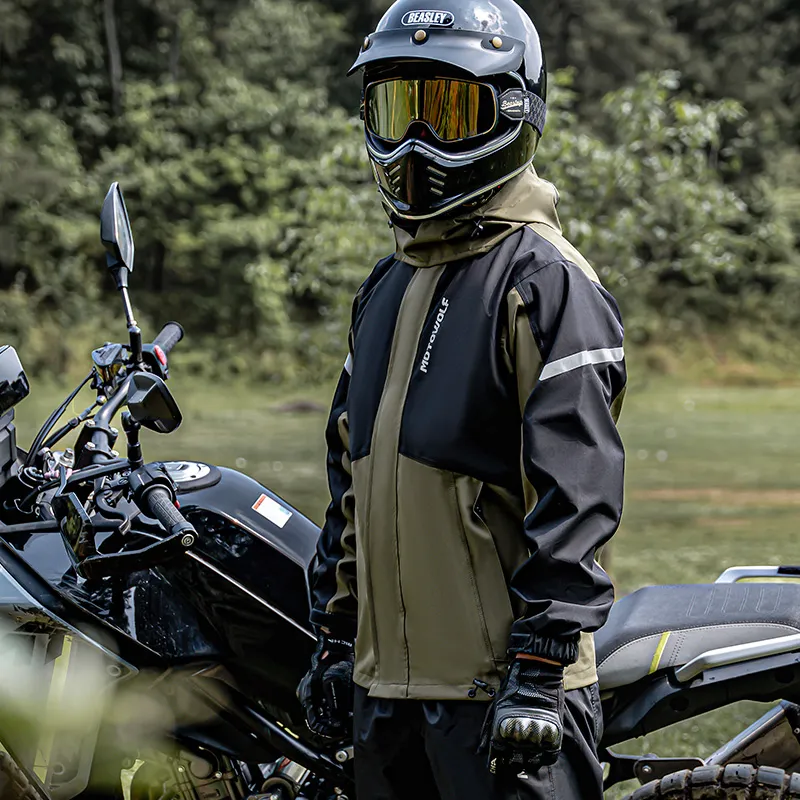IMPERMEABLE BROWN MOTOWOLF 0405 (S)