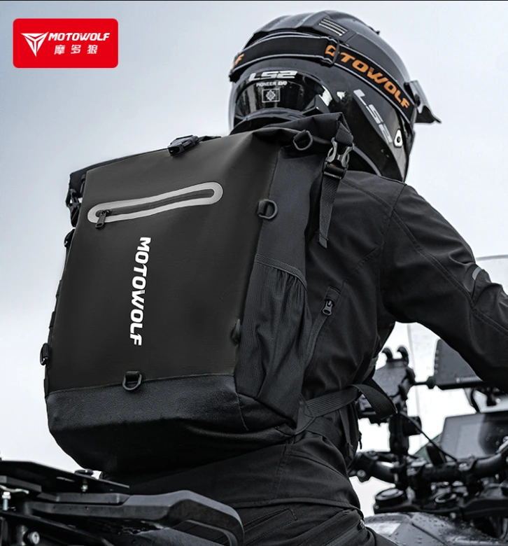MOCHILA MB3 1  MOTOWOLF (NEGRO)