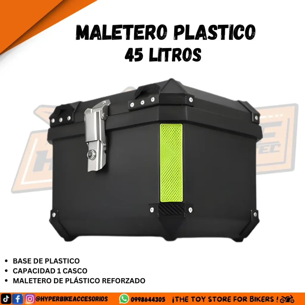 MALETERO PLASTICO 55 LITROS