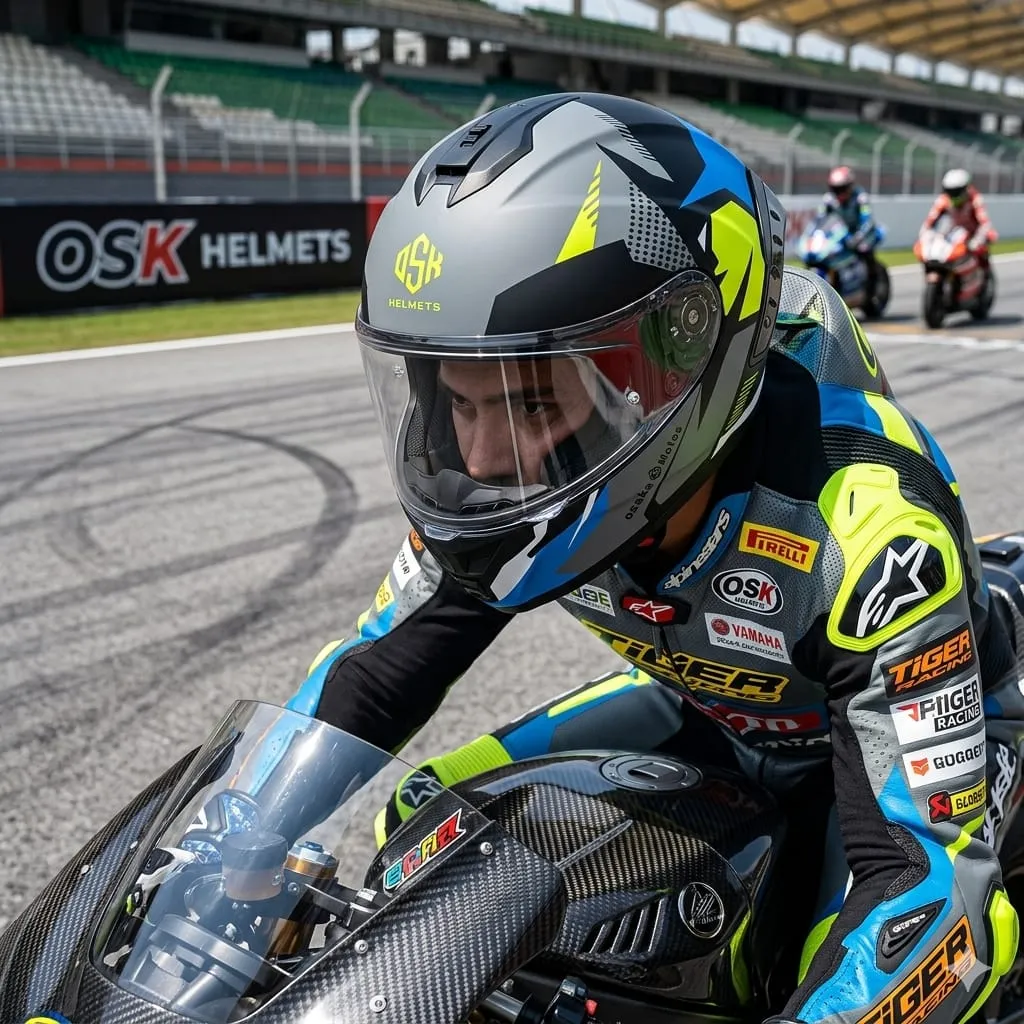 CASCO OSK YELLOW/BLUE