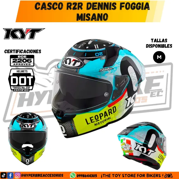 CASCO KYT 2R2 DENNIS FOGGIA MISANO