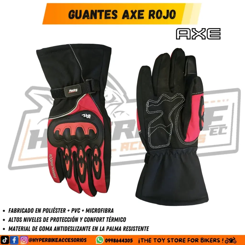 Guantes AXE Rojo