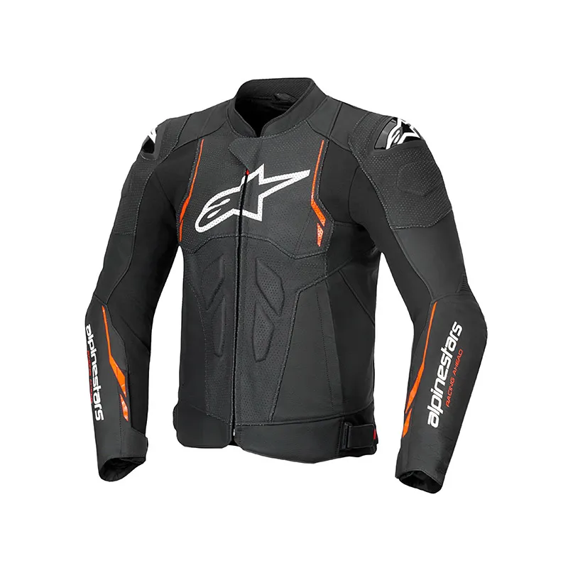 CHAQUETA DUSK AIRFLOW BLACK WHITE RED FLUO (50)