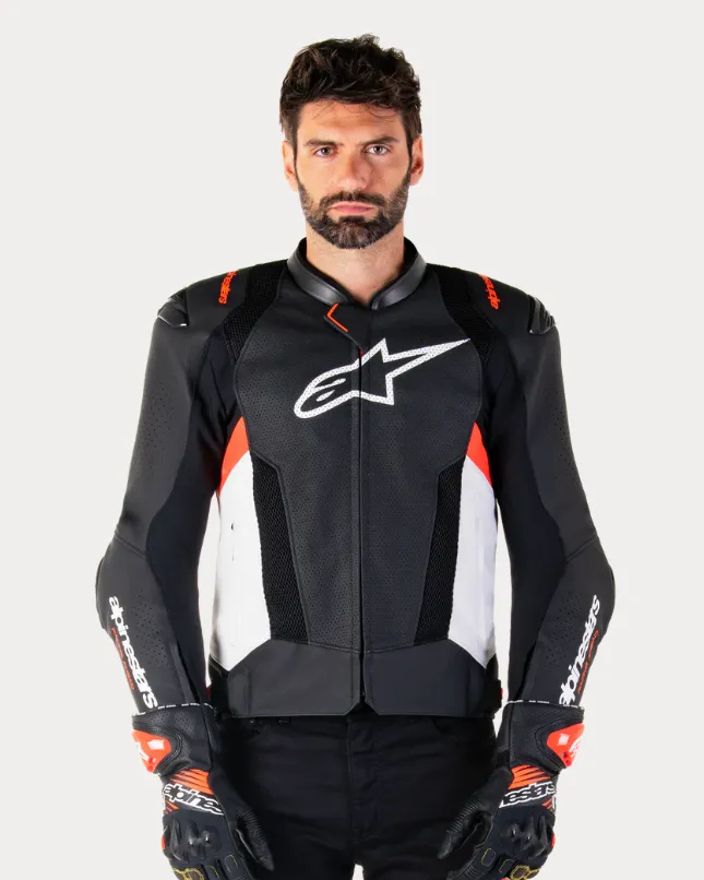 CHAQUETA MISSILE V3 BLACK WHITE RED FLUO