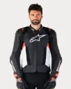 CHAQUETA MISSILE V3 BLACK WHITE RED FLUO