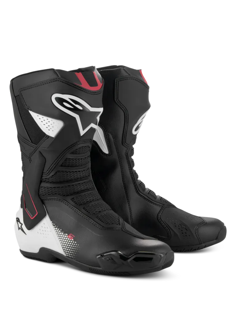BOTAS SMX-6 V3 BLACK WHITE RED GRAPHIC