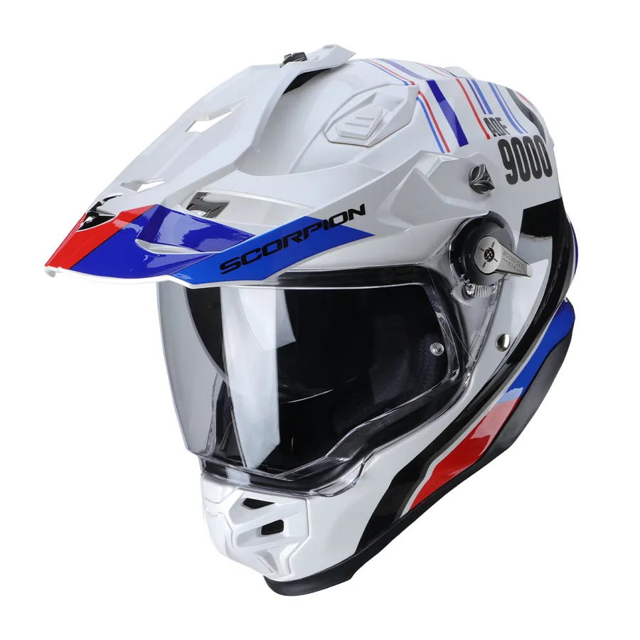 CASCO DUAL ECE DESERT BLANCO/AZUL ADF9000 AIR EXO SCORPION