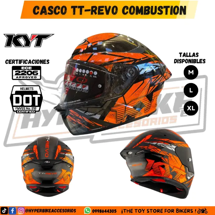 CASCO KYT TT-REVO COMBUSTION