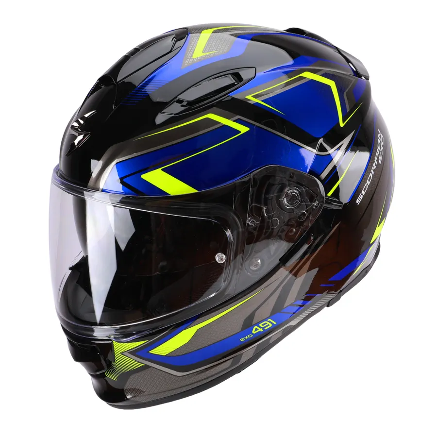 CASCO INTEGRAL ECE ZUMO AZUL EXO-491