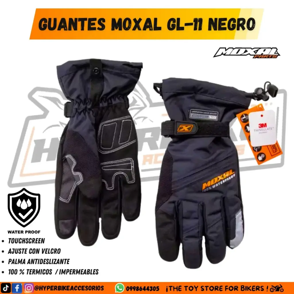 Guantes Moxal GL-11 Negro