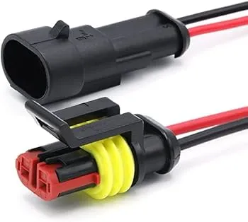 SOKET HEMBRA Y MACHO DE 2 CABLES