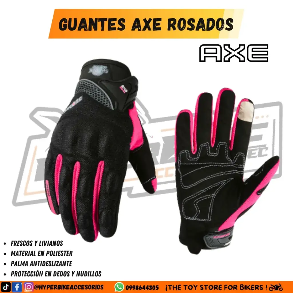 Guantes AXE Rosados
