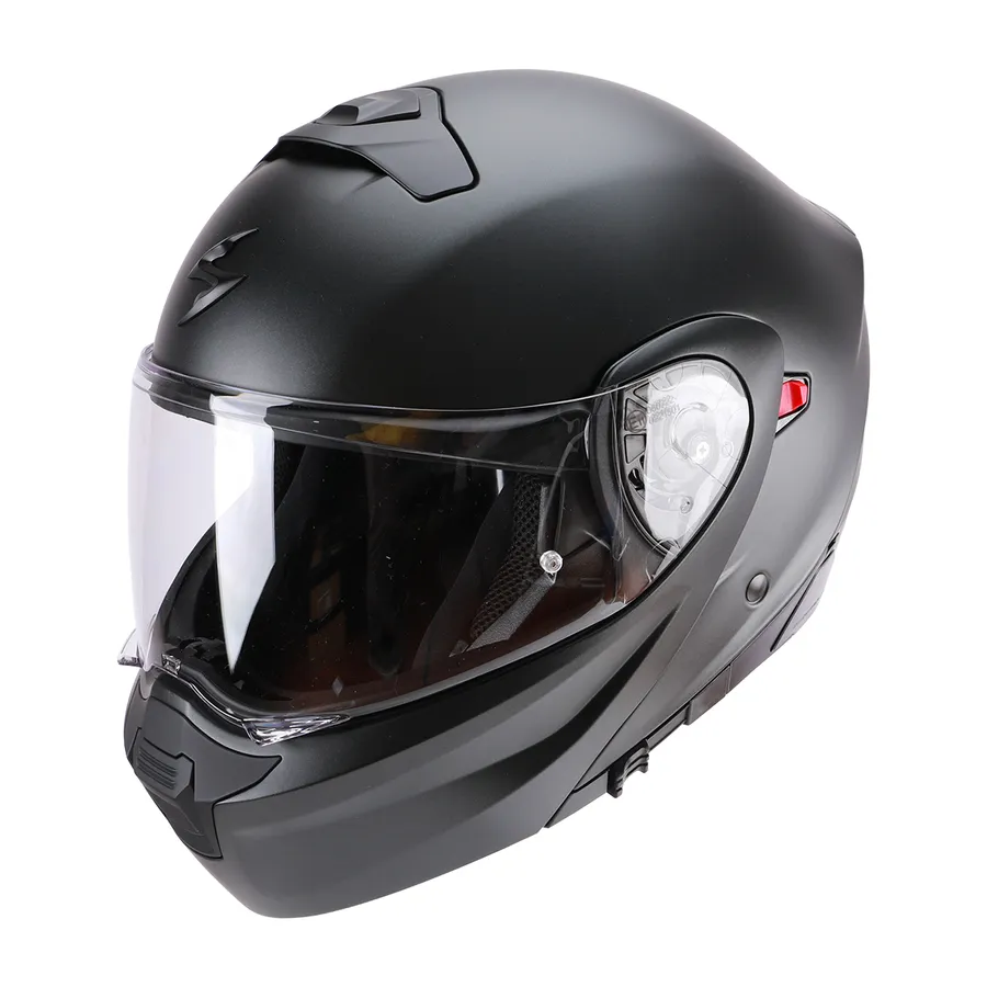 CASCO ABATIBLE ECE SOLID NEGRO MATE EXO 930 SCORPION