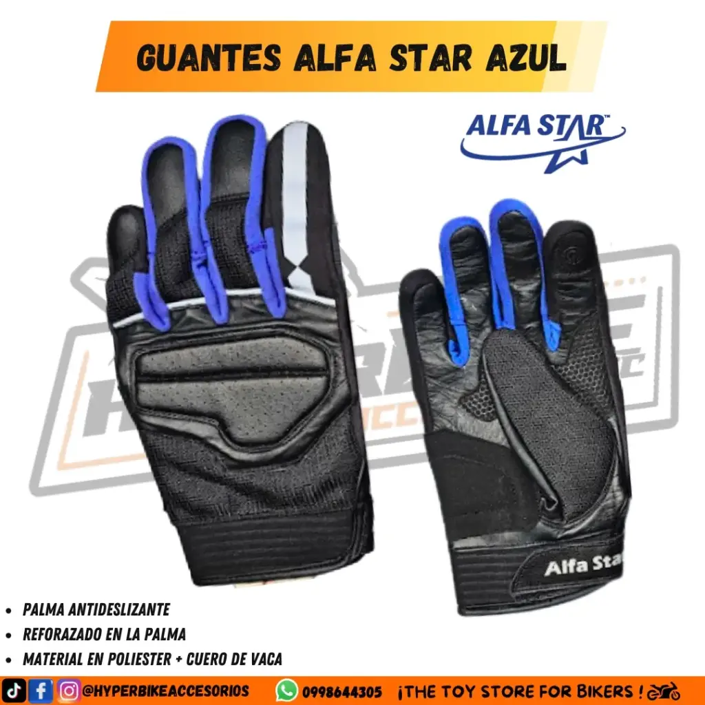 Guantes Alfa Star Azul