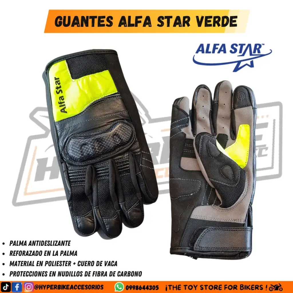 Guantes Alfa Star Verde