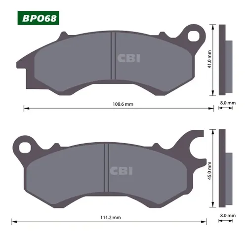 CBI BP068 PASTILLA DE FRENO DELANTERA DAYTONA XPEDITION 300