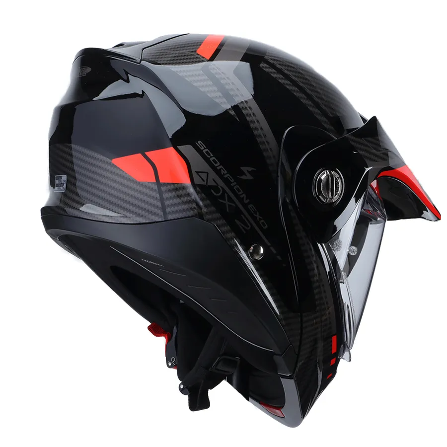 [030310117] CASCO DUAL ECE  LEWIS NEGRO/ROJO ADX2 SCORPION