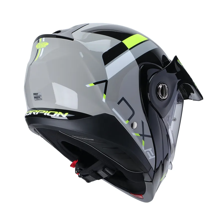 [030310127] CASCO DUAL ECE GALANE NEGRO/AMARILLO/ GRIS ADX2 SCORPION EXO (M)