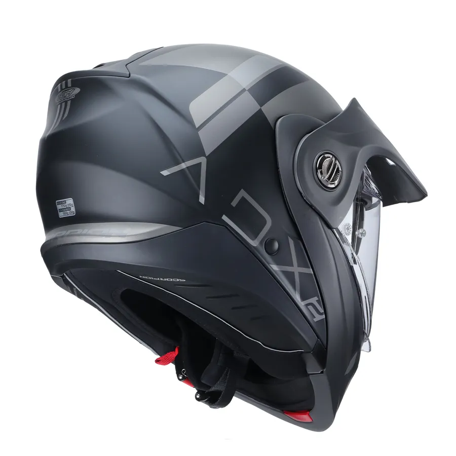 [030310131] CASCO DUAL ECE GALANE NEGRO/PLATEADO MATE ADX2 SCORPION EXO (M)