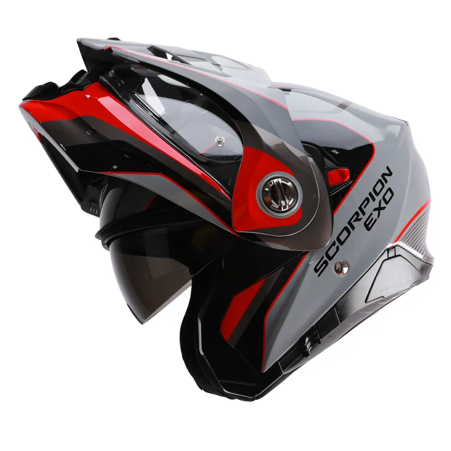 [030310172] CASCO DUAL ECE KAMPS GRIS/NEGRO ADX2 SCORPION EXO