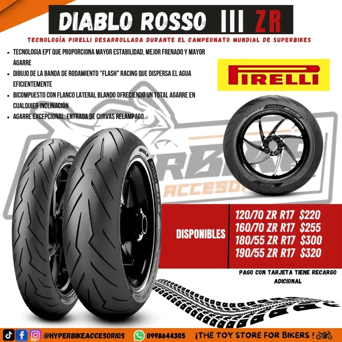 Neumáticos Diablo Rosso III ZR