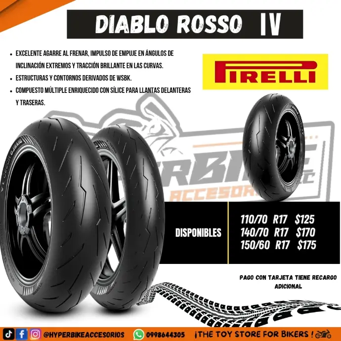¡Neumáticos Diablo Rosso IV