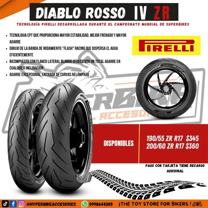 Neumáticos Diablo Rosso IV ZR