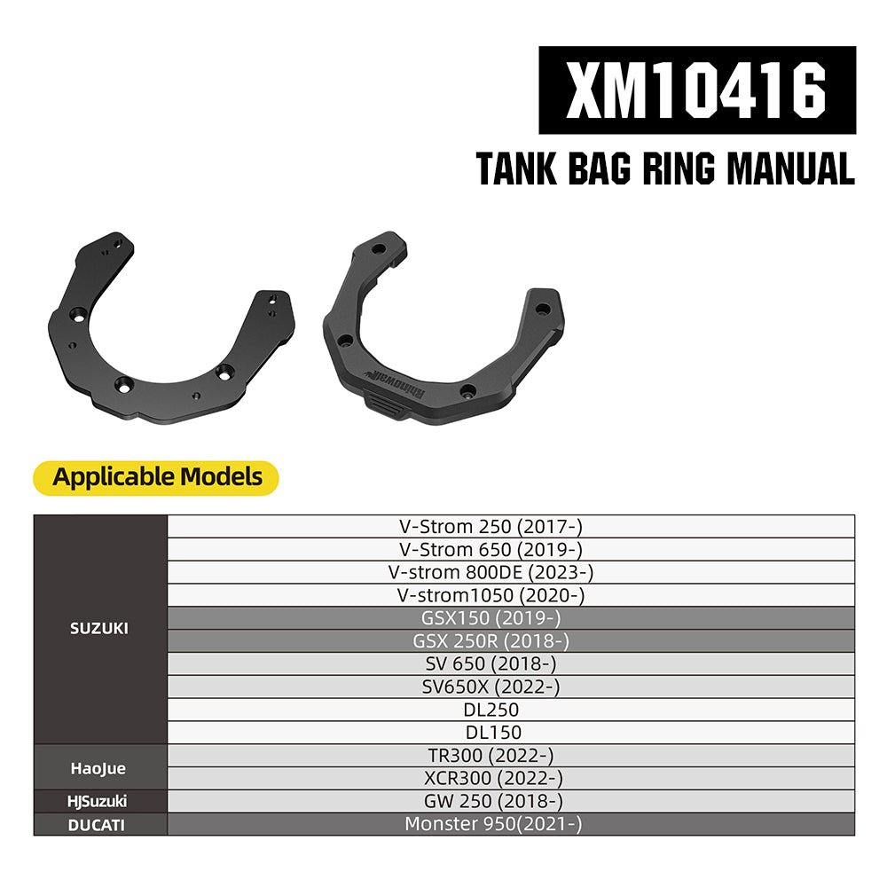 BASE TANK LOCK MAGNETICO XM10416BK RHINOWALK