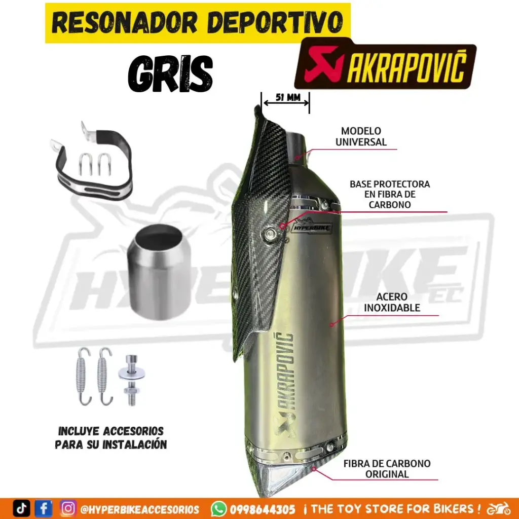 Resonador Gris con Base Protectora