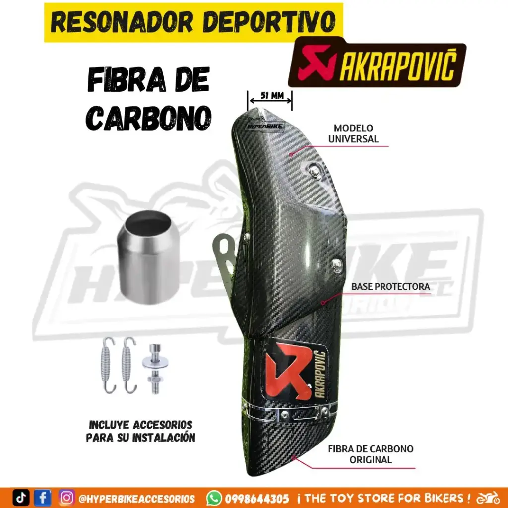 Resonador Fibra de Carbono Original