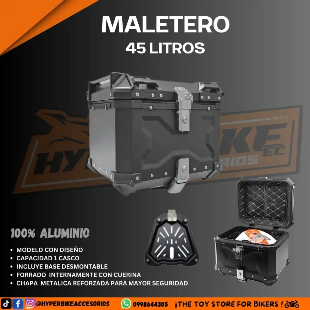 Maletero de 45L Negro