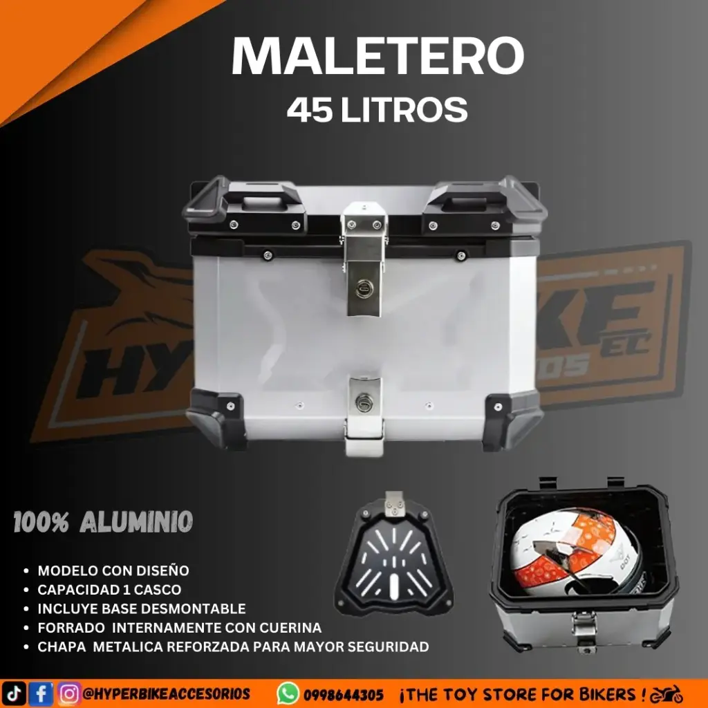 Maletero de 45L Gris