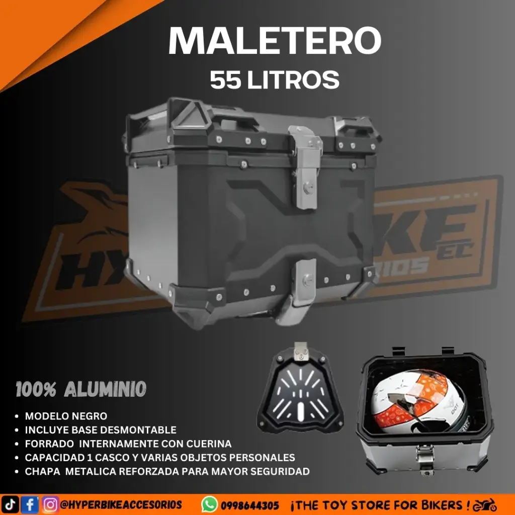 Maletero 55L Negro