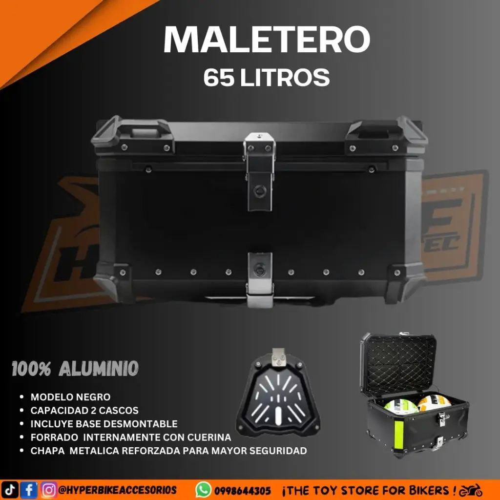 Maletero 65L Negro