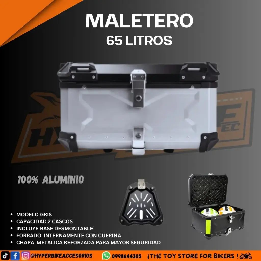 Maletero 65L Gris