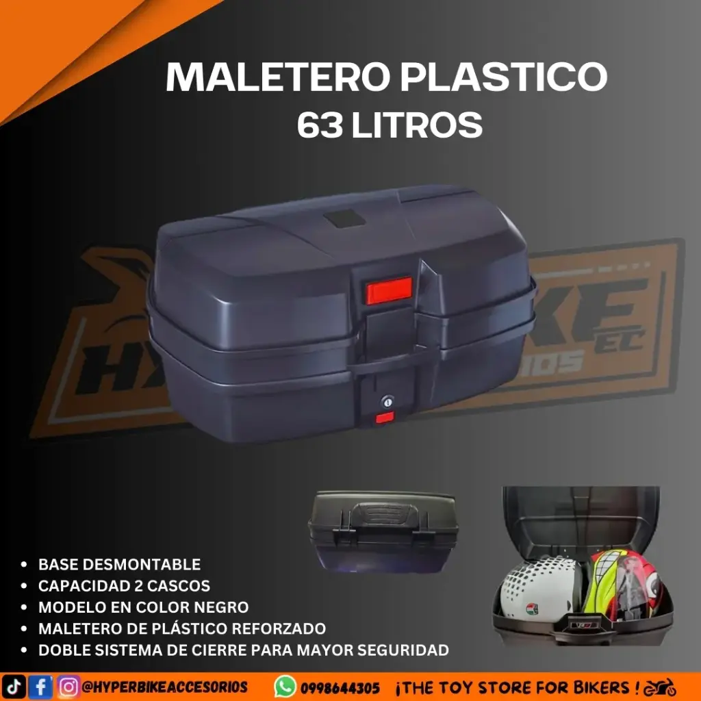 Maletero Plástico 63L