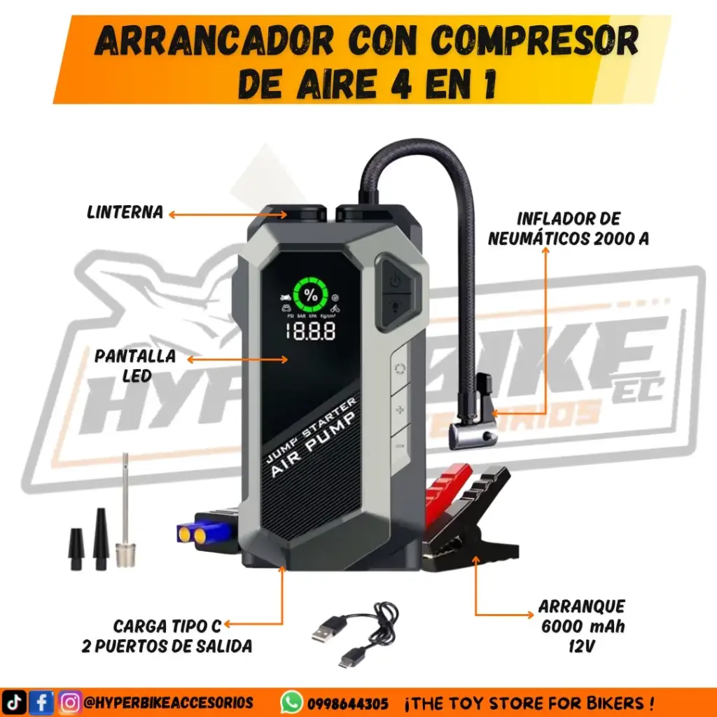 Arrancador con Compresor de Aire