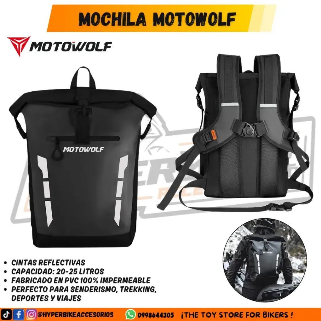 Mochila Motowolf