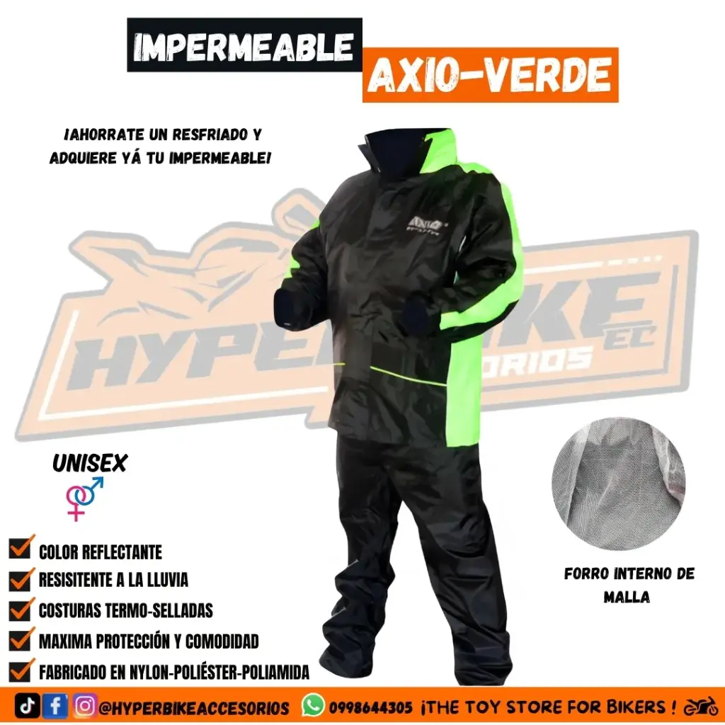 Impermeable AX10 Verde