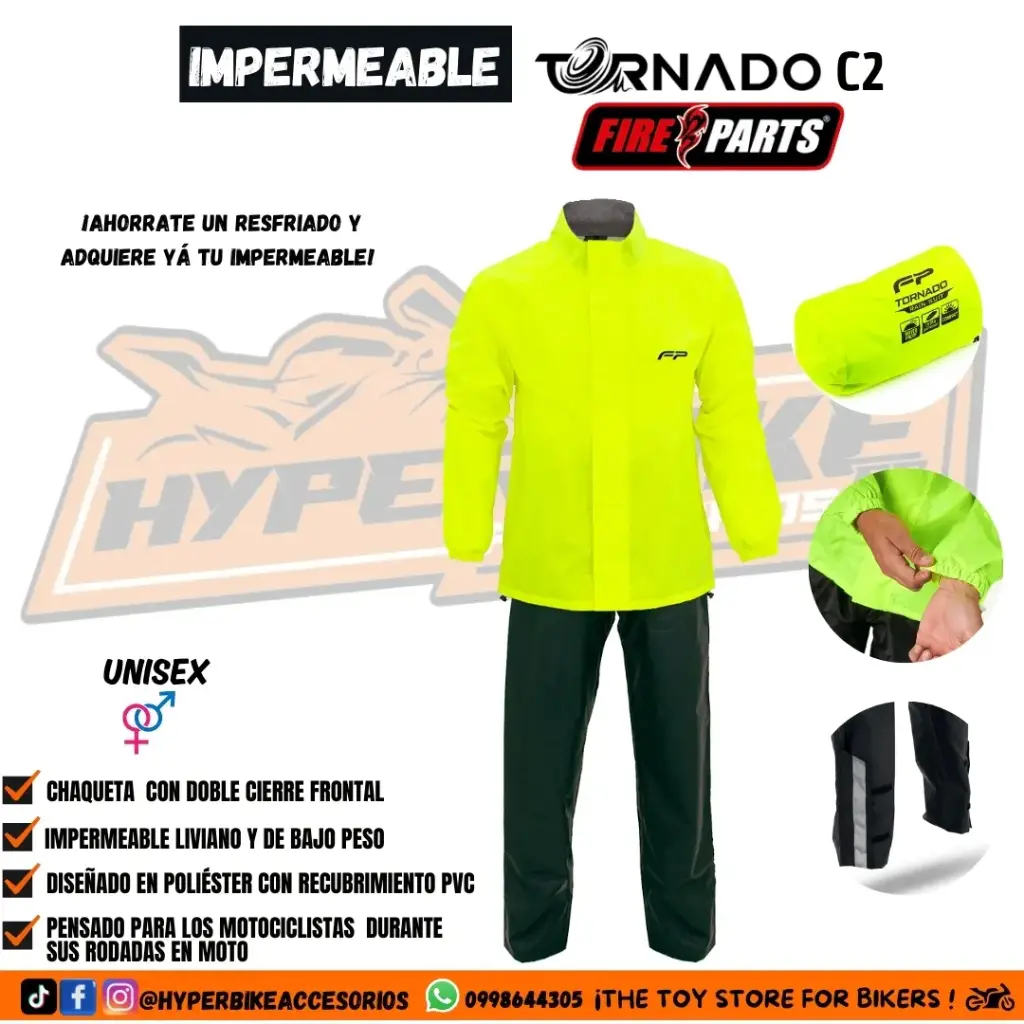Impermeable Tornado C2 Neón